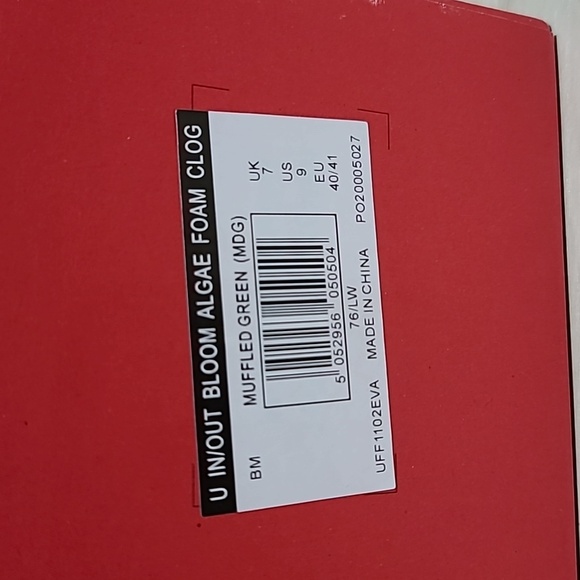 Hunter in/Out Bloom Foam Clog - Muffled Green, Women's 9 Medium NEW - Picture 7 of 9